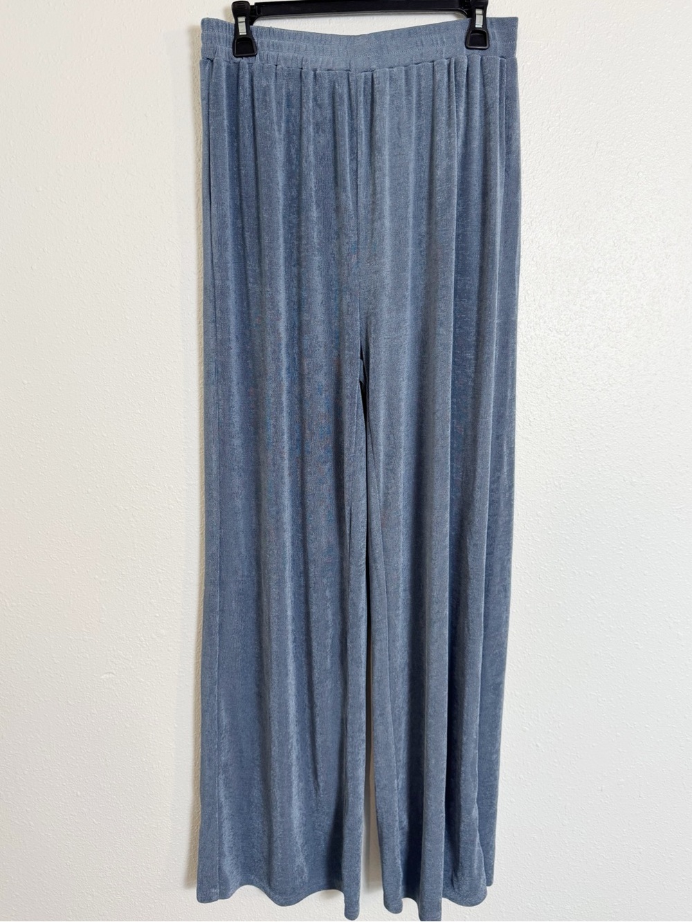 12th tribe blue pull on wide leg pants